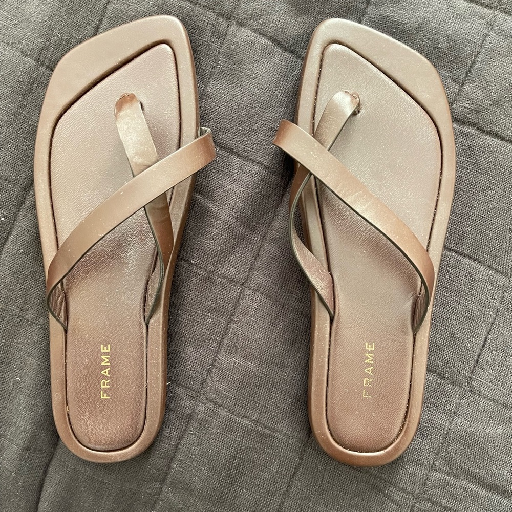 FRAME BROWN SANDALS
